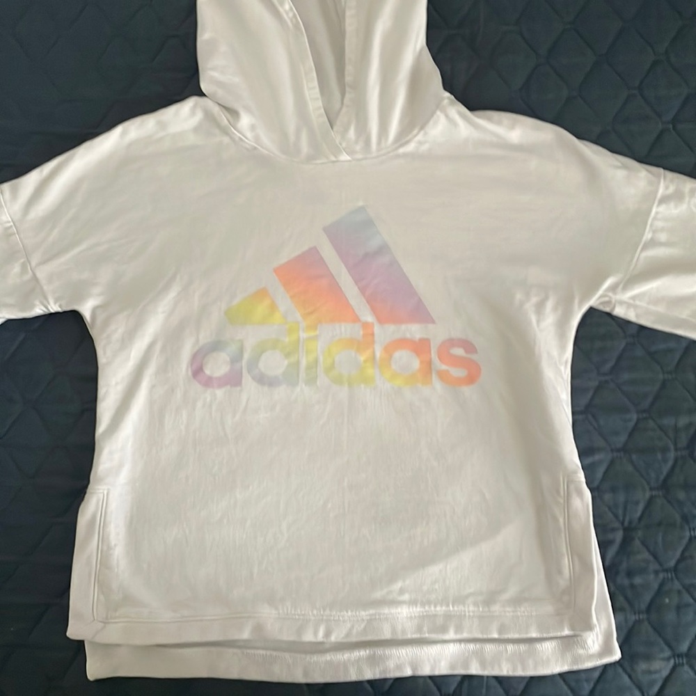 Adidas Girl's Knit Hoodie